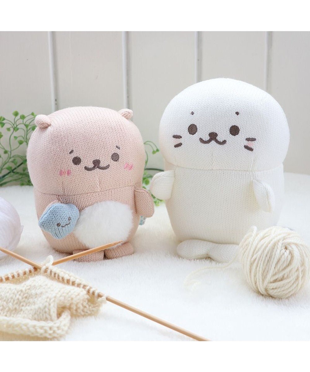 Mother garden しろたん あみぐるみ お座り マスコット 《しろたん/らっこいぬ》 単品 