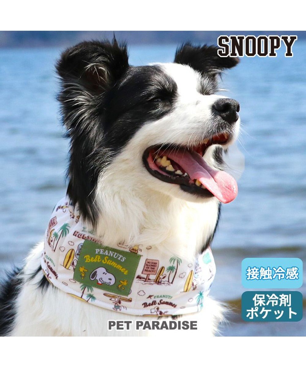 PET PARADISE スヌーピー サーフ柄 クールネック スヌード 《保冷剤付き》【中型犬】【大型犬】 