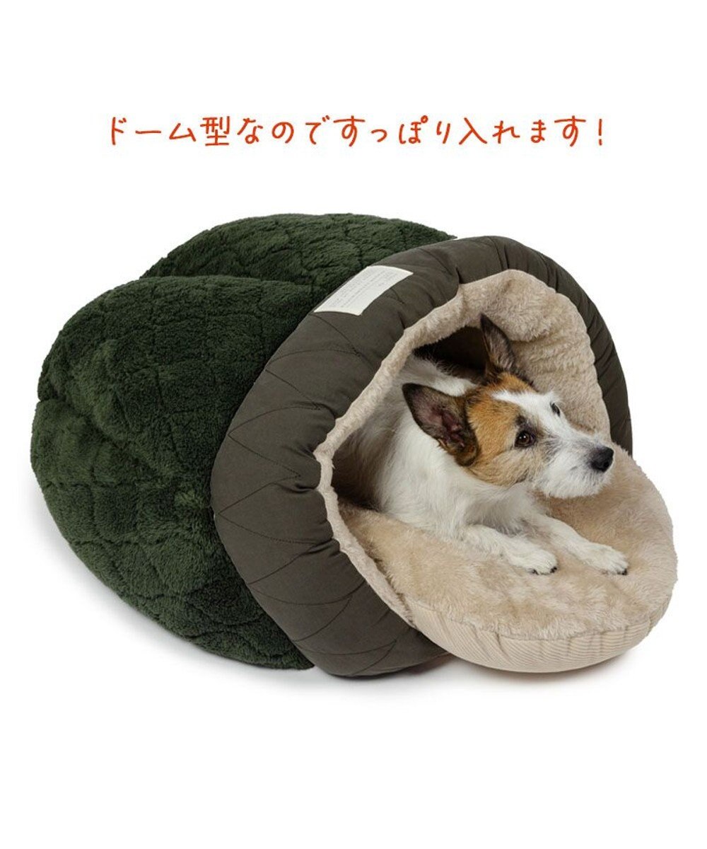 PET PARADISE ペットパラダイス 遠赤外線 ドーム型 寝袋 《オニオン柄》 小型犬 