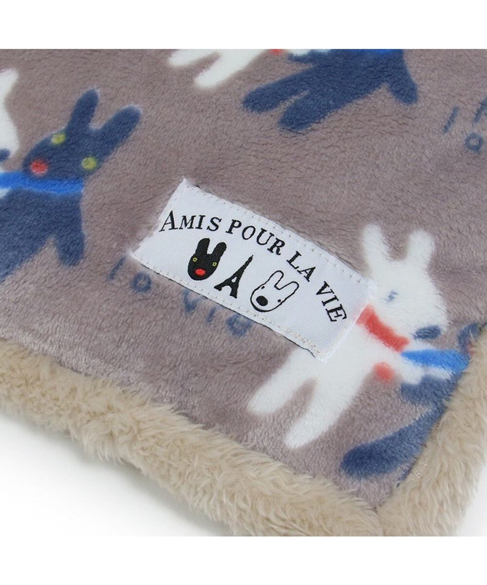 PET PARADISE リサとガスパール 遠赤外線 ボアマット 《 であい柄 》 (80×60cm) 