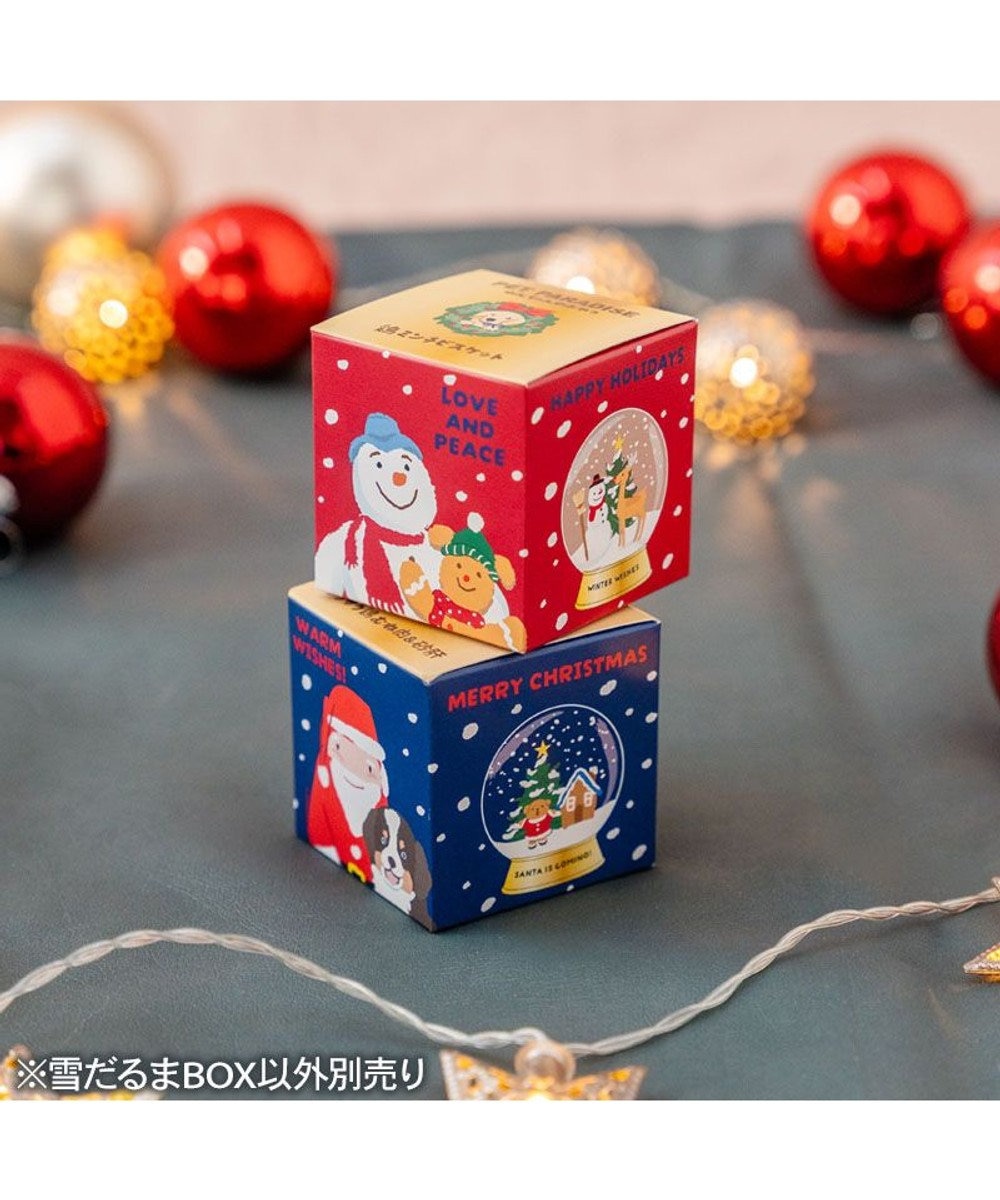 PET PARADISE クリスマス 雪だるまＢＯＸ 鶏ミンチビスケット 