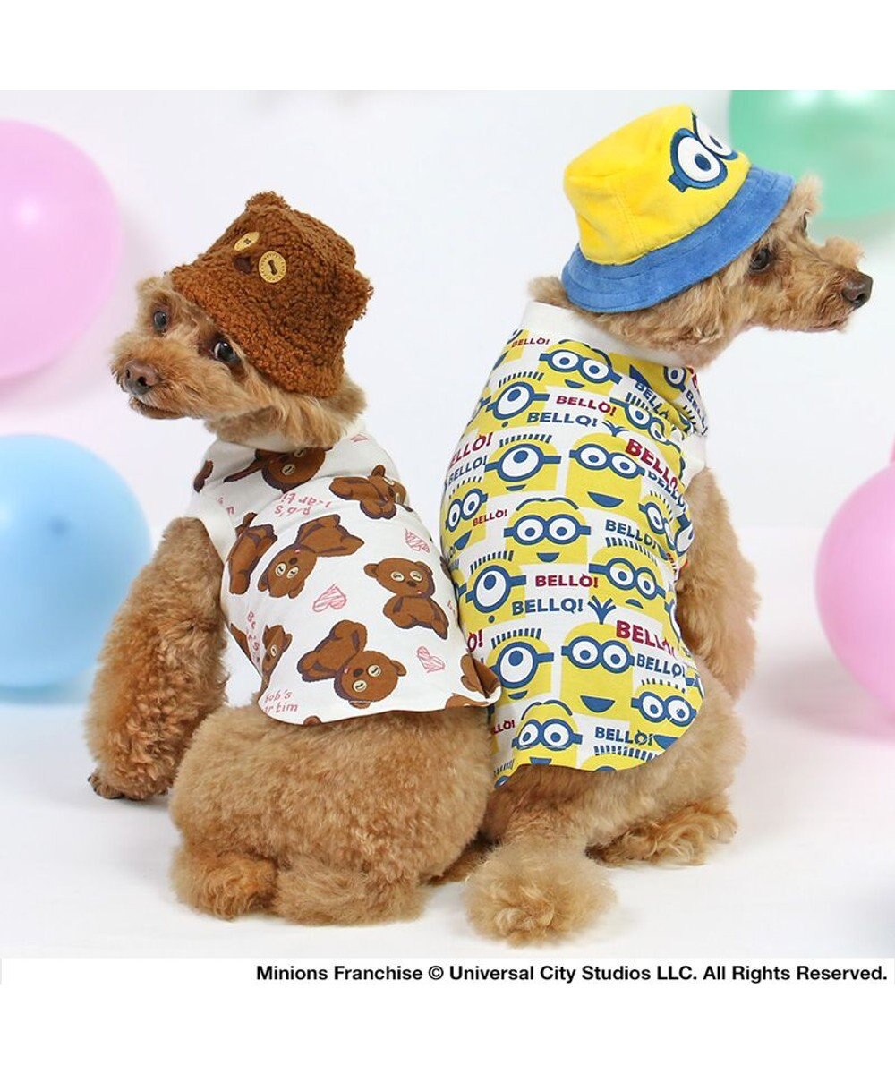 PET PARADISE ミニオン ボブ バケットハット付き Tシャツ 小型犬 