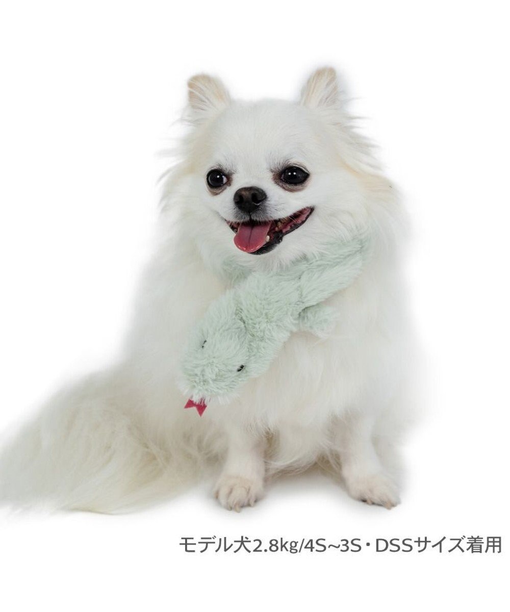 PET PARADISE ペットパラダイス 干支 巳 マフラー 《 グリーン》 小型犬 ＳＳ～ＳＭ・ＤＳ・ＤＭ 