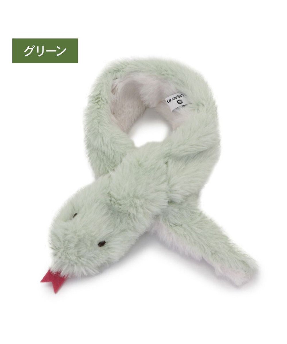PET PARADISE ペットパラダイス 干支 巳 マフラー 《 グリーン》 小型犬 ＳＳ～ＳＭ・ＤＳ・ＤＭ 