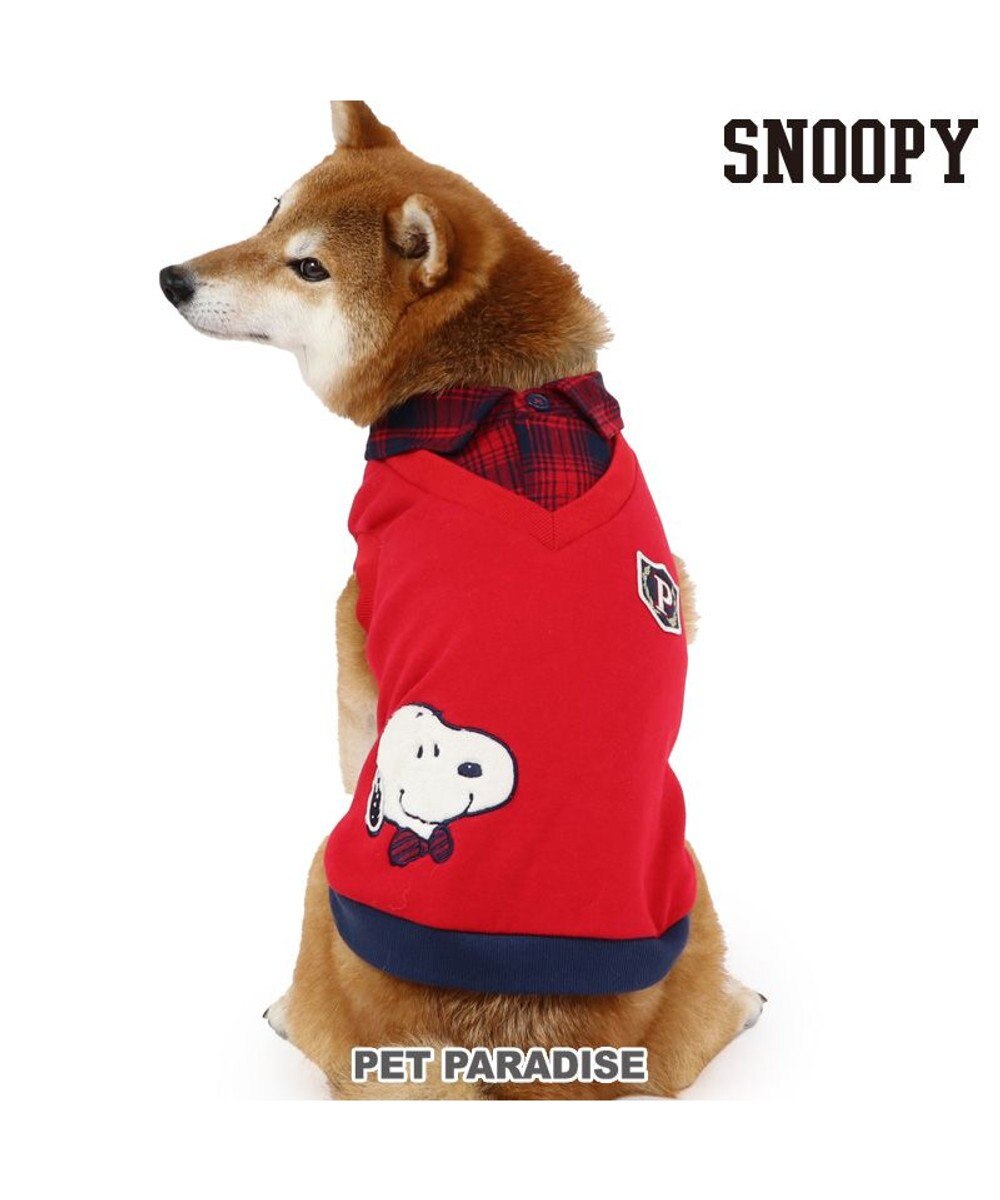 PET PARADISE スヌーピー おりこうトレーナー  レッド 中型犬 大型犬 