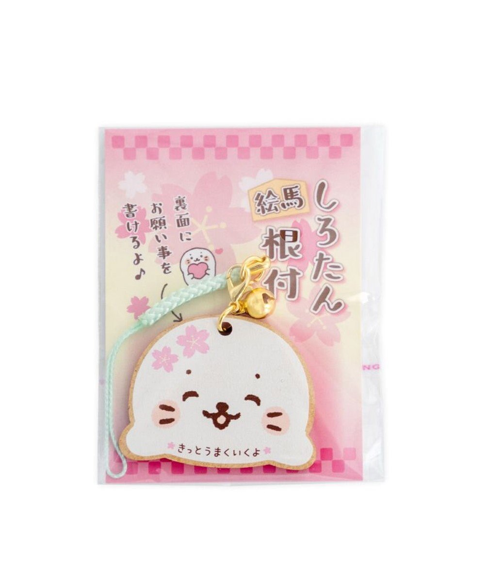Mother garden しろたん 木製 絵馬根付 《顔ぼん》きっとうまくいくよ 単品 