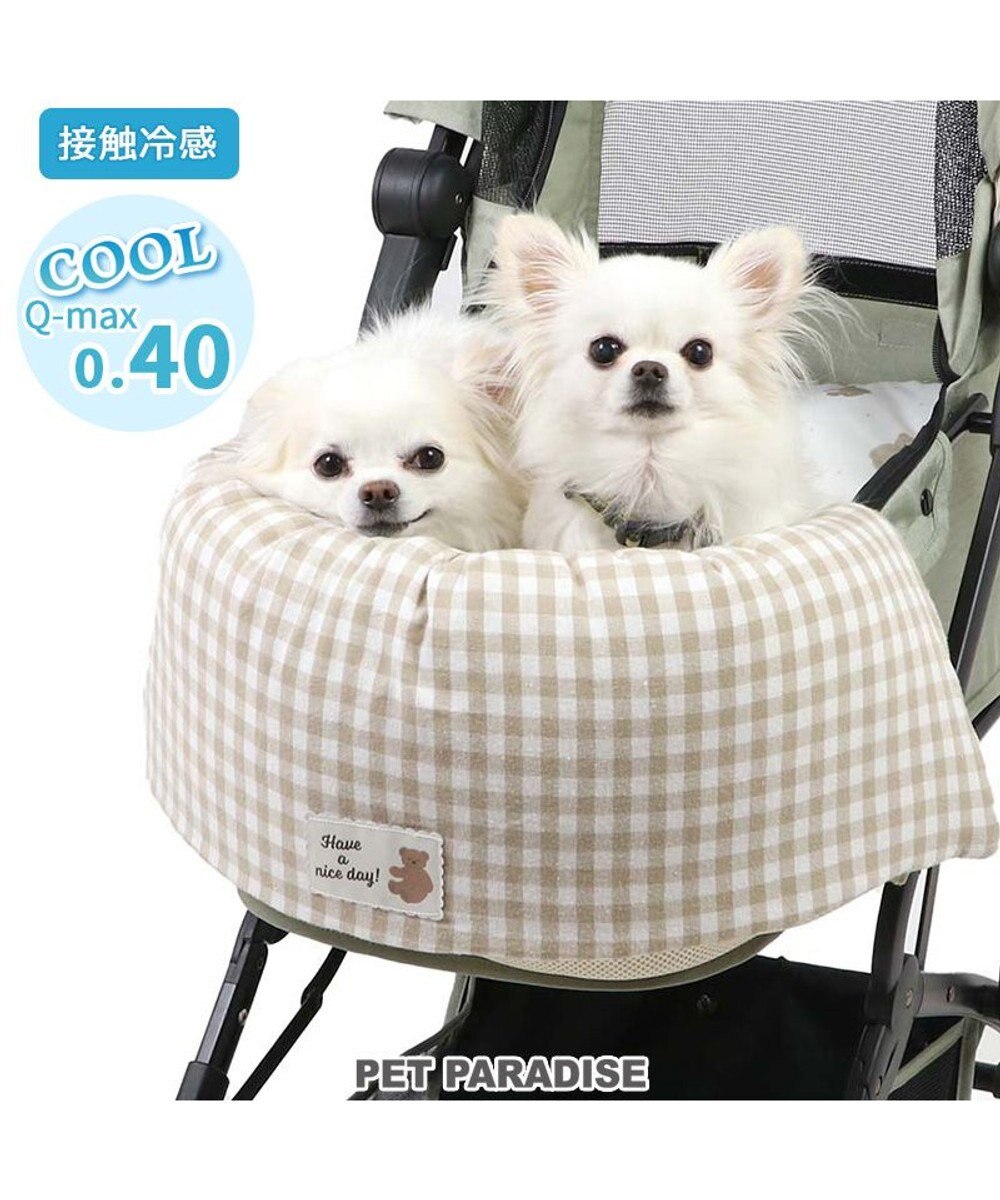 PET PARADISE ペットパラダイス クール カートクッション  《くまちゃん柄》 