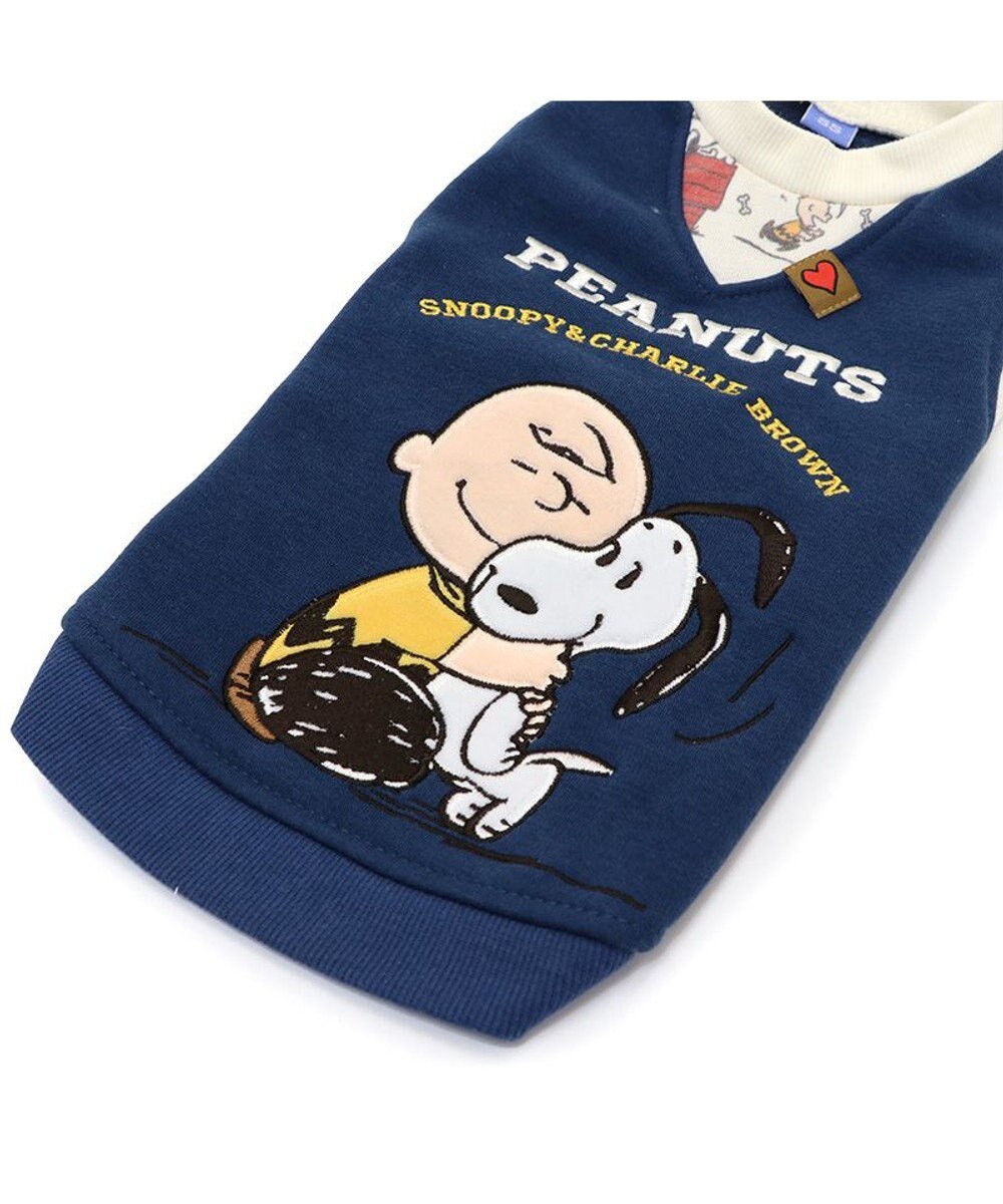 PET PARADISE スヌーピー 重ね着風トレーナー《ハグ柄》 小型犬 