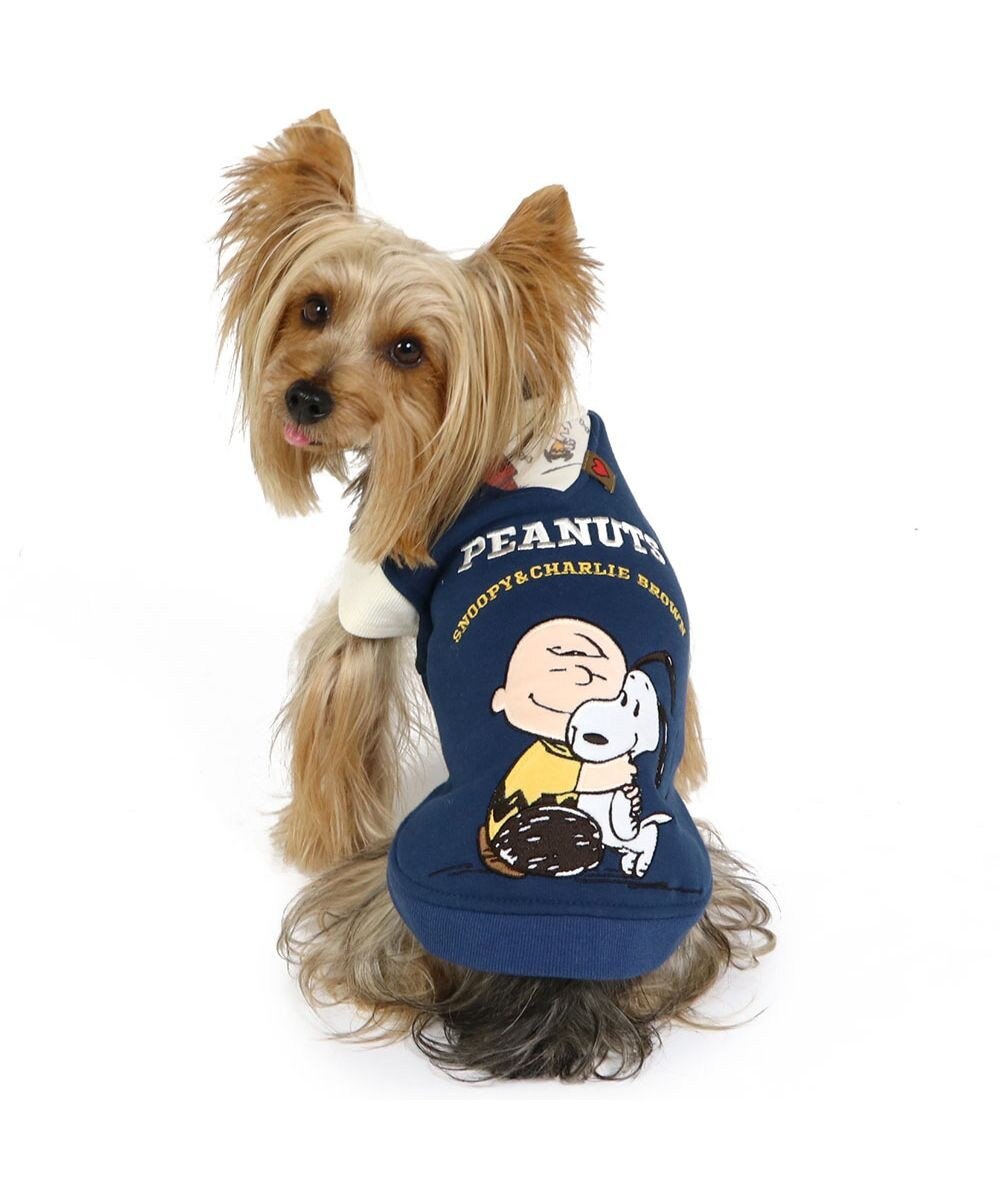 PET PARADISE スヌーピー 重ね着風トレーナー《ハグ柄》 小型犬 