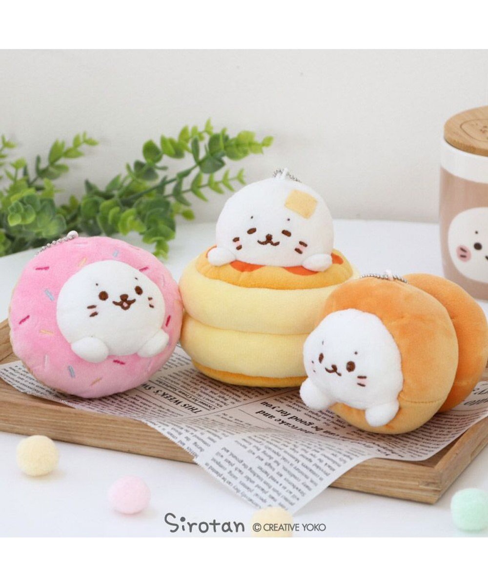 Mother garden しろたん はまったキーホルダー 《パン》 単品 