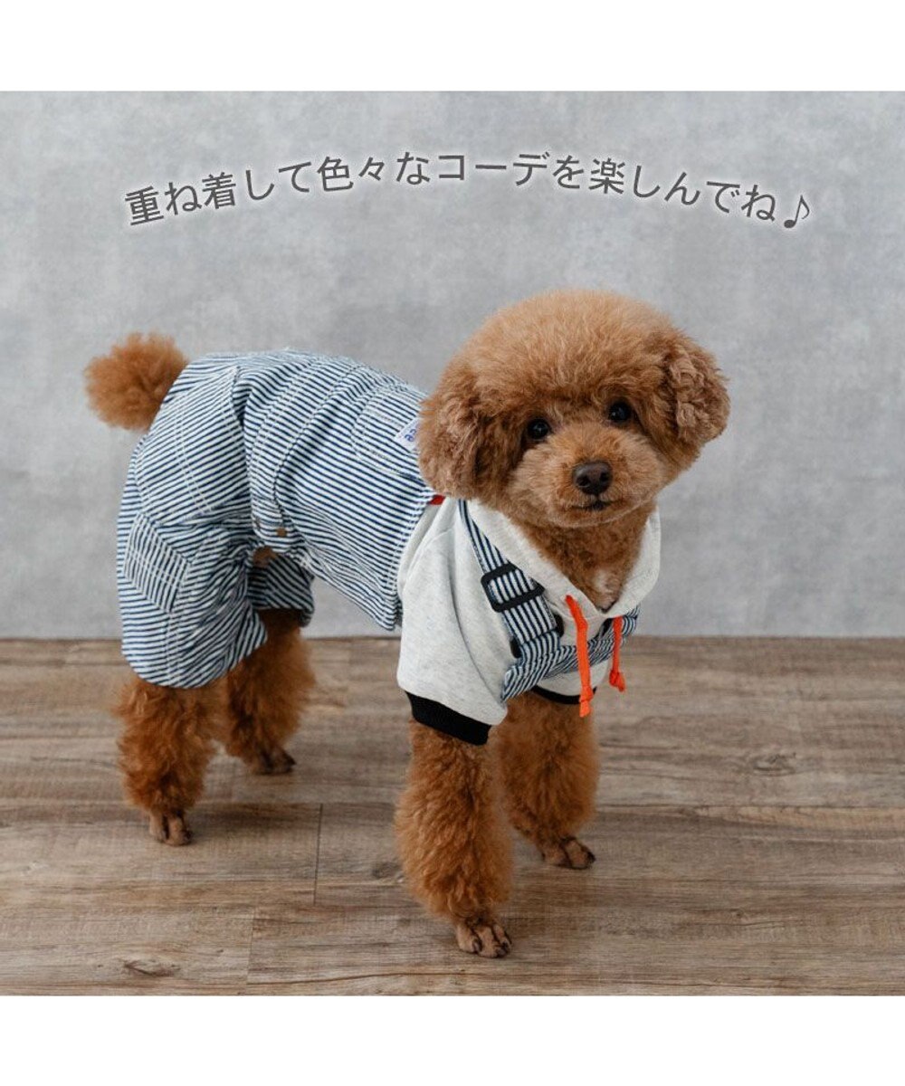 PET PARADISE Lee ビッグ ロゴ パーカー 《グレー》 小型犬 