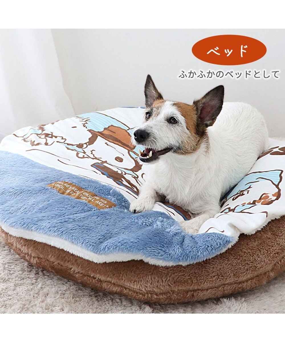 PET PARADISE スヌーピー 遠赤外線 くつろぎマット 直径75cm 