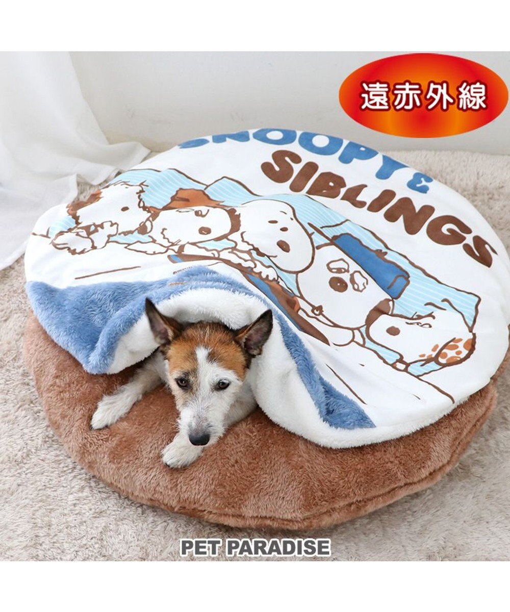 PET PARADISE スヌーピー 遠赤外線 くつろぎマット 直径75cm 