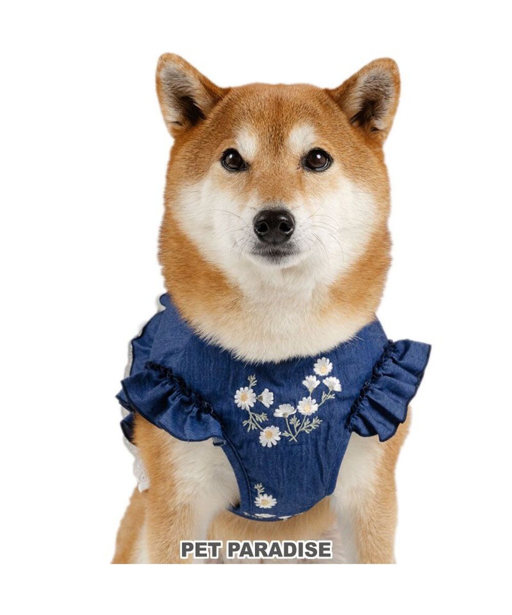 PET PARADISE ペットパラダイス デニムフリルハーネス ＳＭ 