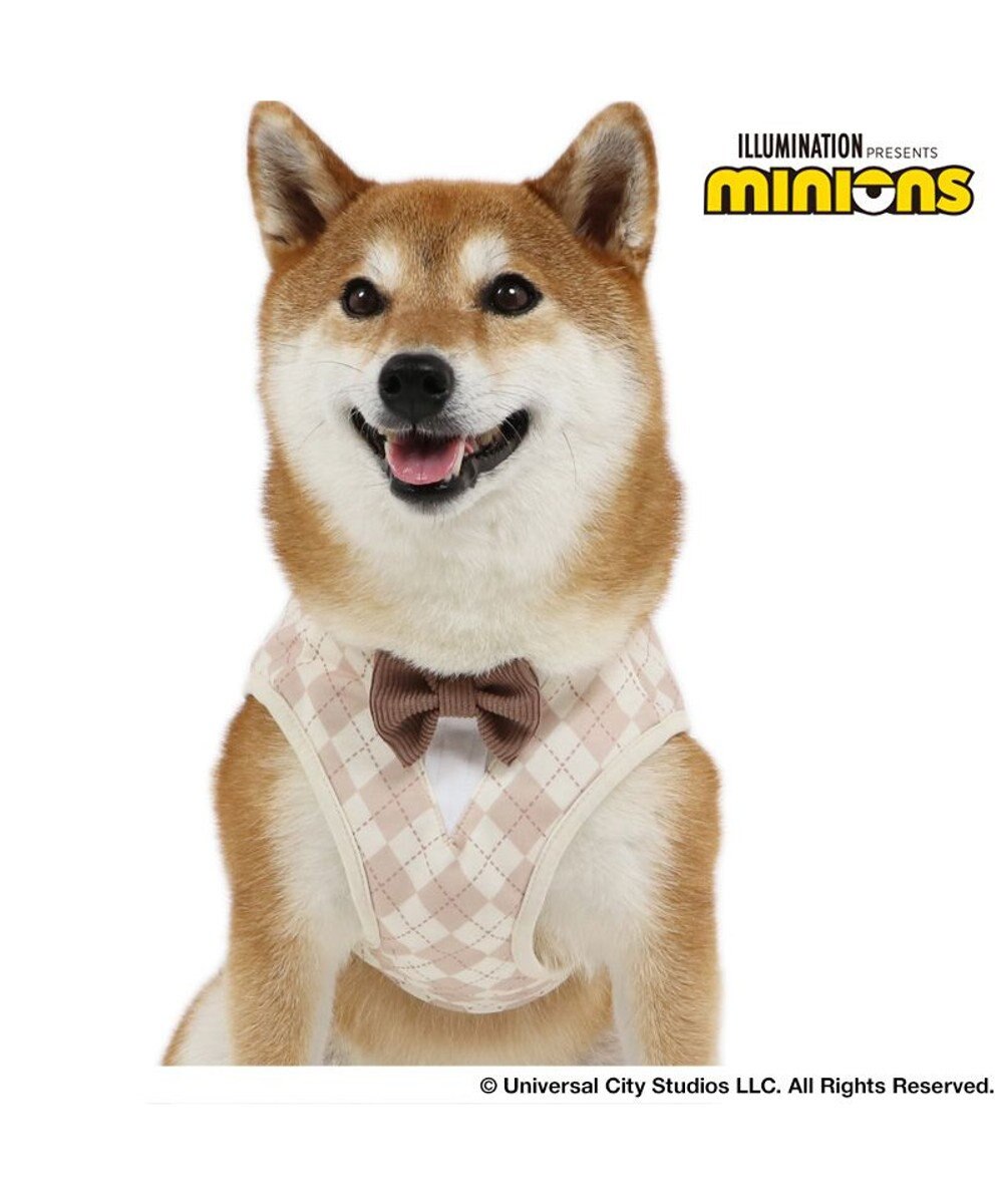 PET PARADISE ミニオン ティム ベストハーネス 《アーガイル》  中型犬 SM 
