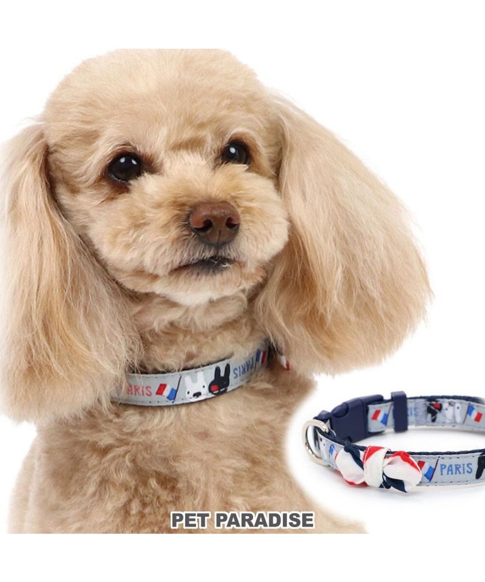 PET PARADISE リサとガスパール リボン付き首輪 《パリ柄》 ＳＳ 小型犬 