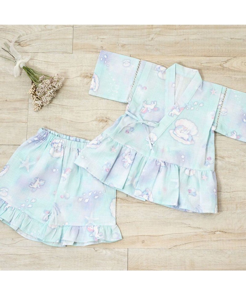 Mother garden マザーガーデン ユニコーン 甚平  《シェル》 95～100cm 