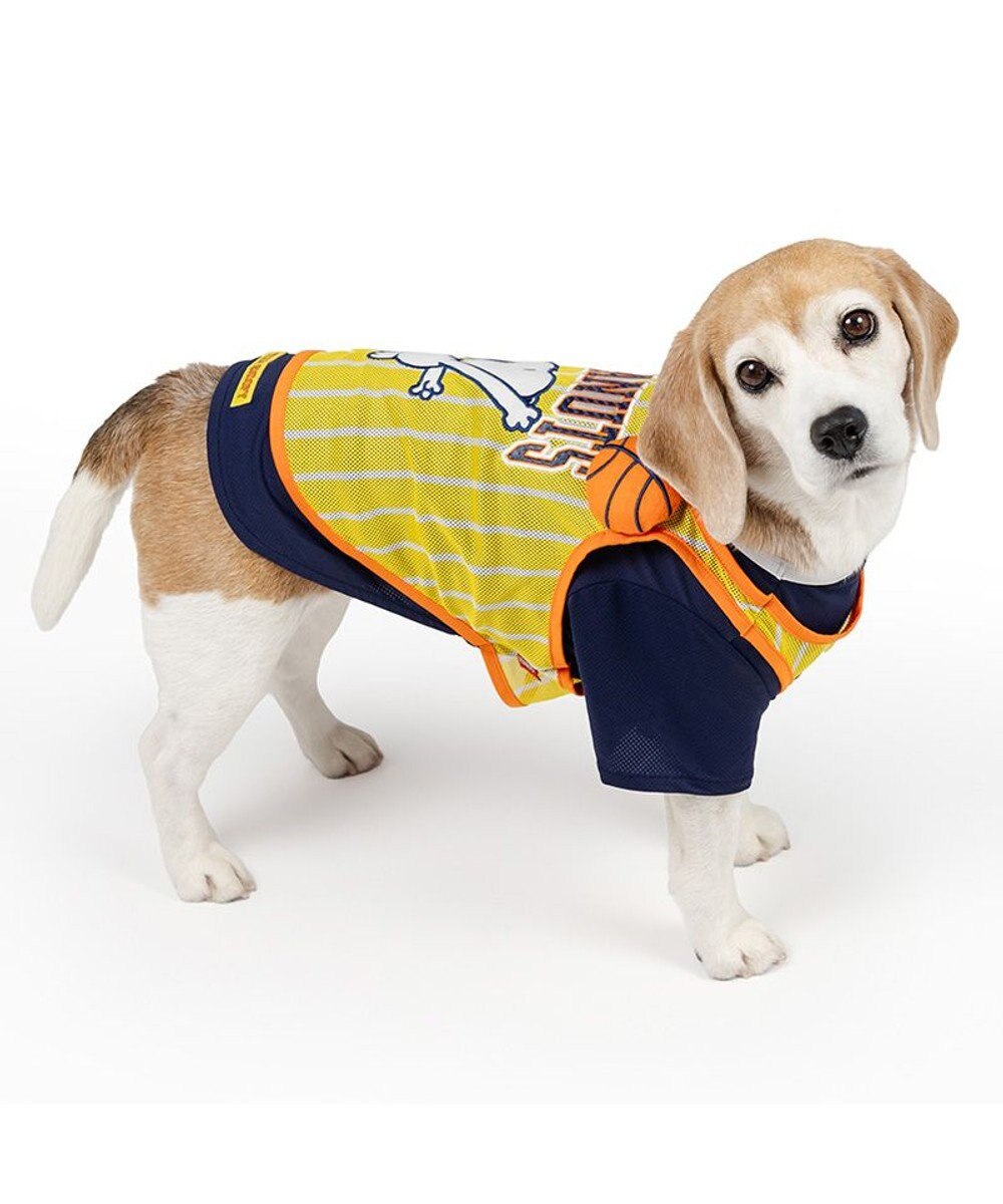 PET PARADISE スヌーピー バスケット Ｔシャツ 接触冷感《イエロー》 中型犬 大型犬 