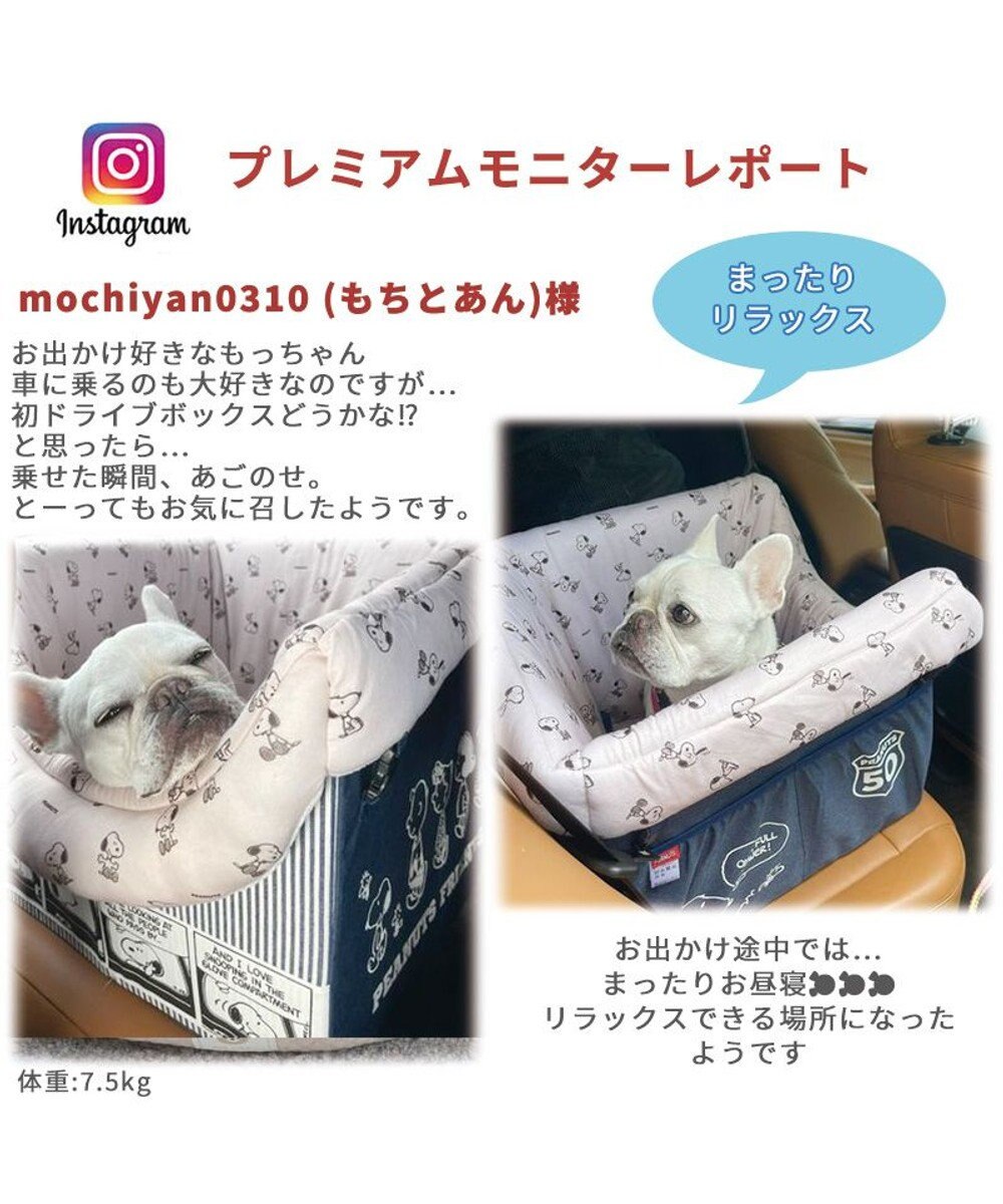 PET PARADISE スヌーピー ドライブ ボックス【小型犬・多頭用】 