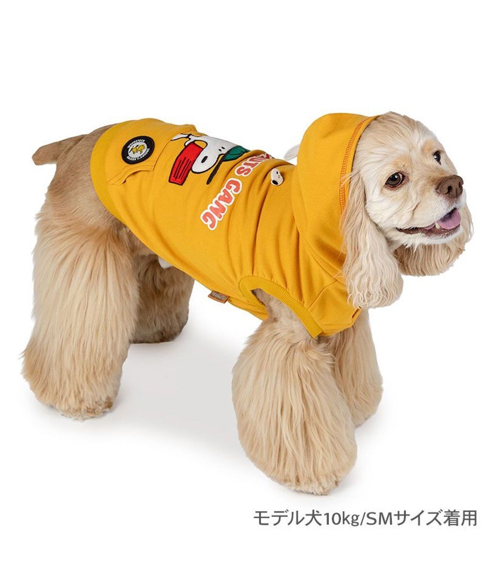 PET PARADISE スヌーピー ワッペン パーカー 中型犬 