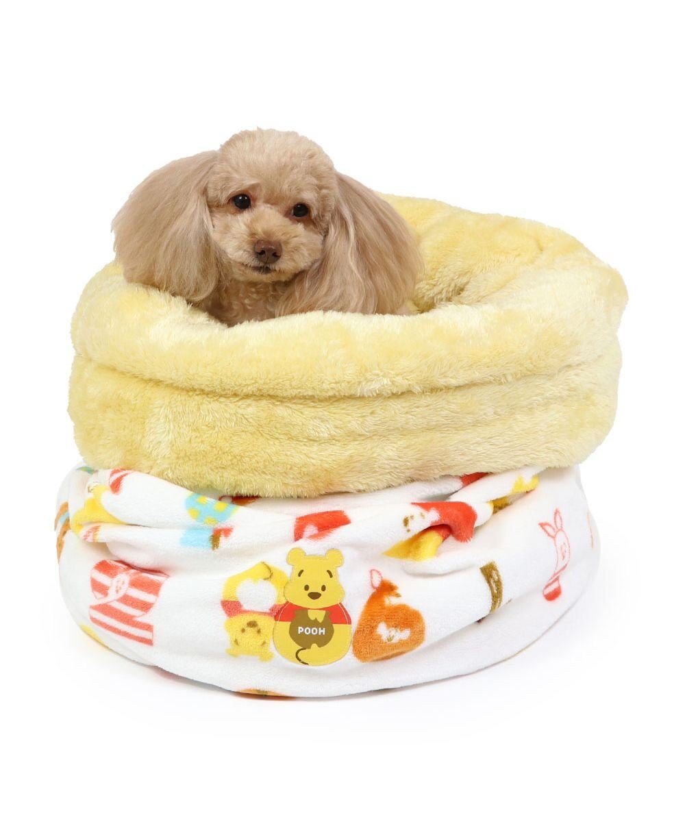 PET PARADISE ディズニー くまのプーさん 筒型寝袋 遠赤外線 《数字柄》 42×70cm 