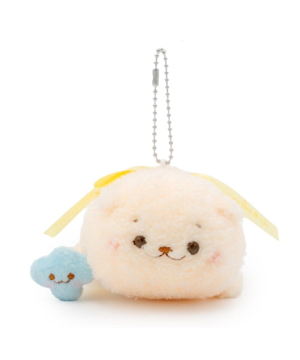 Mother garden しろたん リボンキーホルダー 《らっこいぬ》 