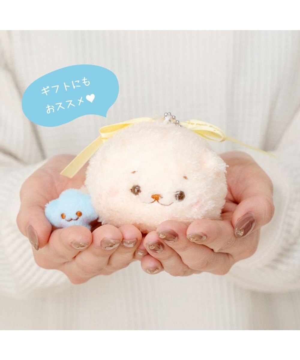 Mother garden しろたん リボンキーホルダー 《らっこいぬ》 