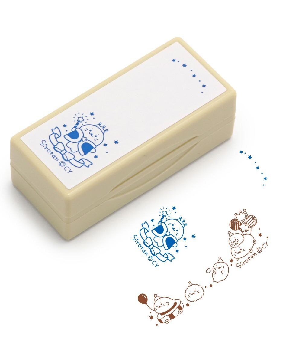 Mother garden しろたん 両面 付箋 スタンプ 《25周年にっこりパレード柄》 単品 