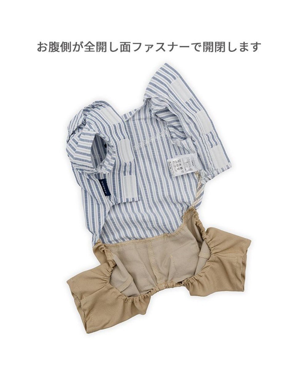 PET PARADISE J.PRESS ストライプ パンツつなぎ 小型犬 