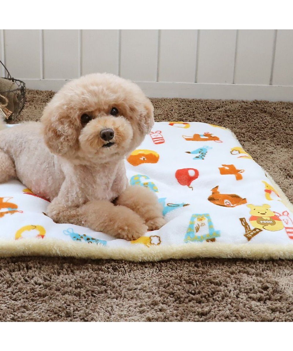 PET PARADISE ディズニー くまのプーさん 遠赤外線 ボアマット《  数字柄 》 (80×60cm) 