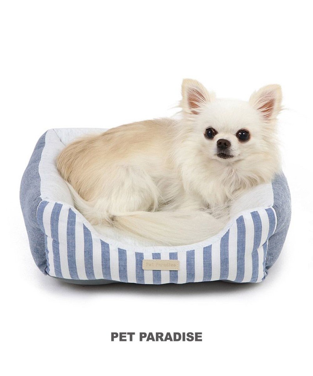 PET PARADISE ペットパラダイス　ストライプカドラー《ブルー》 S 超小型犬 