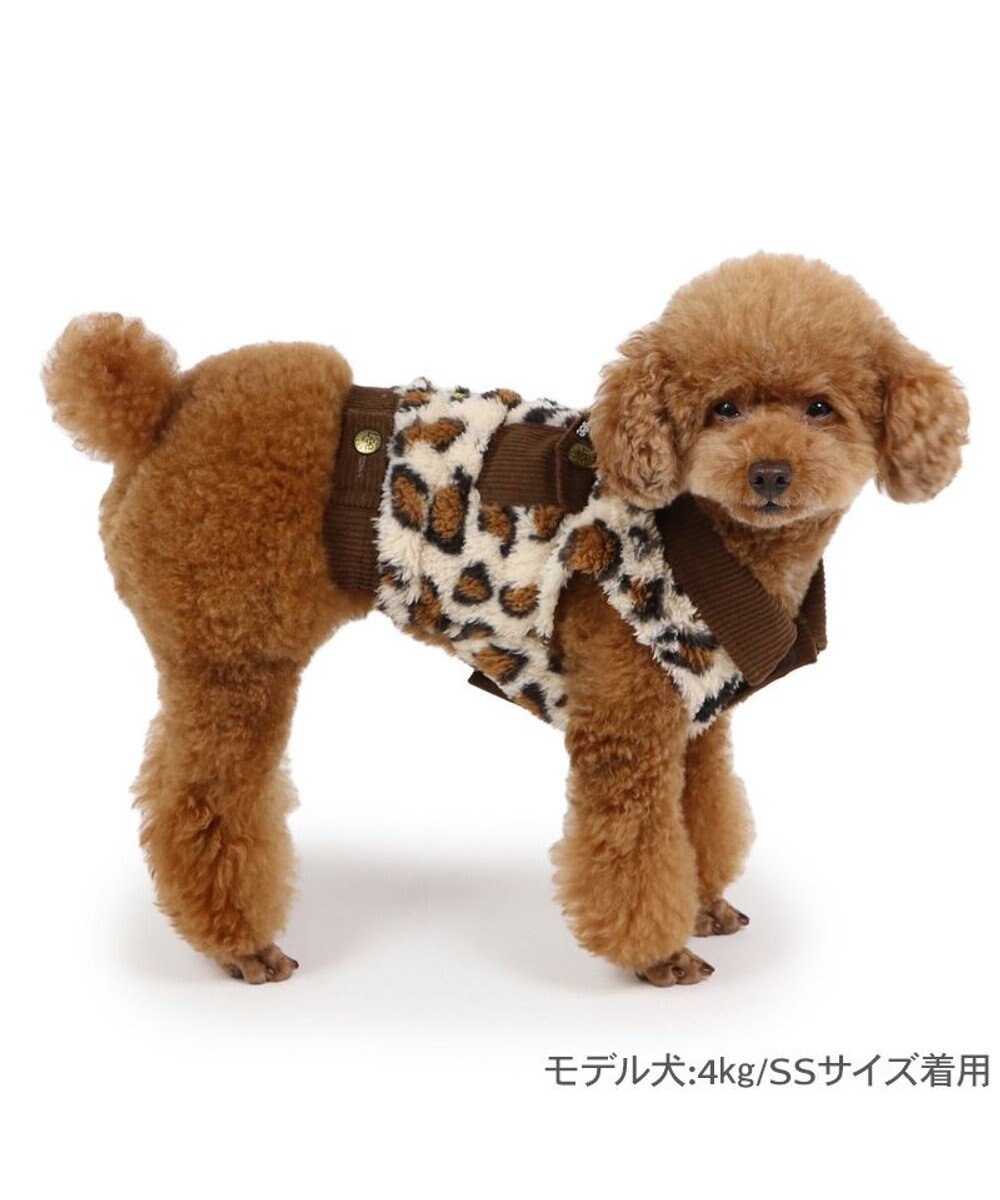 PET PARADISE Lee レオパード ボア ベスト 小型犬 