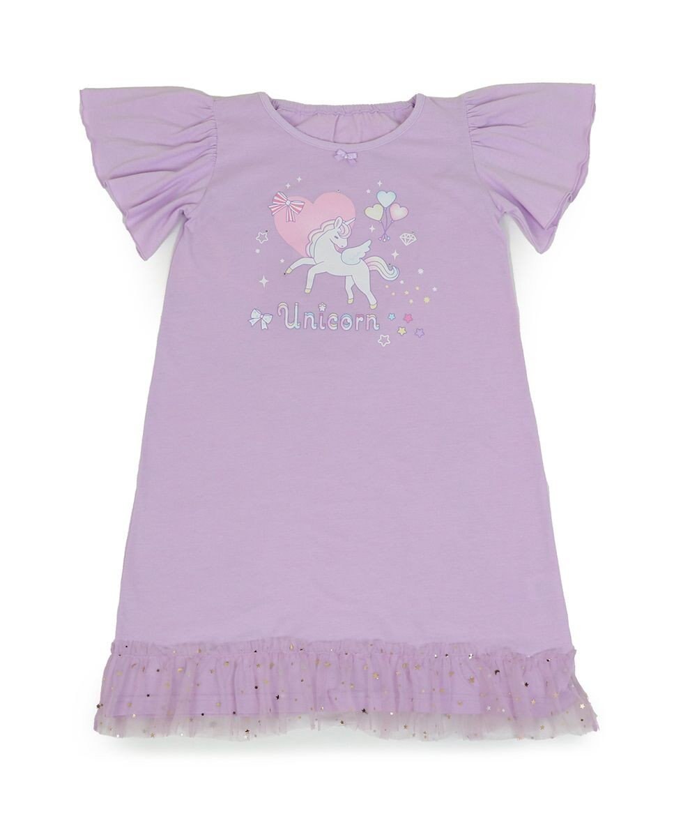 Mother garden マザーガーデン フリル袖 ワンピース Ｍ/L サイズ 100～120cm 120～140cm 《ユニコーン/野いちご》 