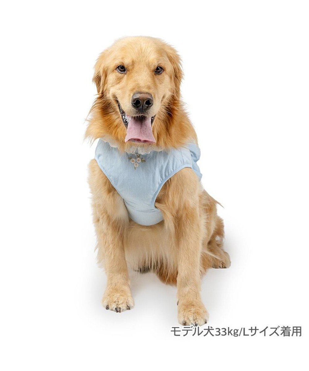 PET PARADISE ペットパラダイス 花刺繍 ベスト ハーネス Ｍ 大型犬 