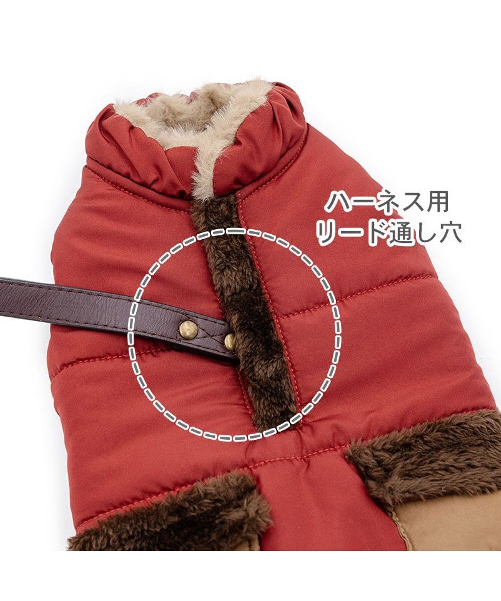PET PARADISE ペットパラダイス 遠赤外線 保温 エアベスト 《ワインレッド》 中型犬 大型犬 
