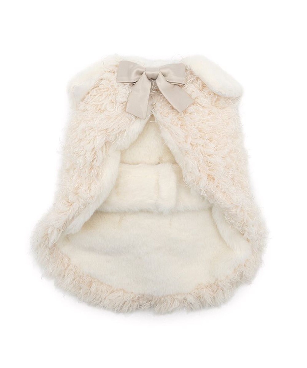 PET PARADISE cherircouture ドットリボン ポンチョ 《ホワイト》 小型犬 