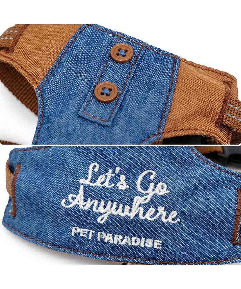 PET PARADISE ペットパラダイス スリム ハーネス＆リード 《デニム》 ４Ｓ/３Ｓ 小型犬 
