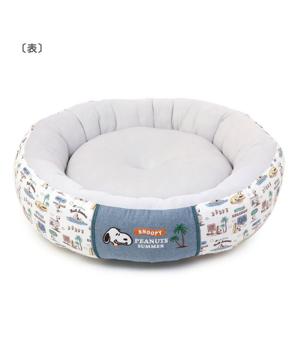 PET PARADISE スヌーピー 丸型 カドラーベッド（70cm） サーフ 