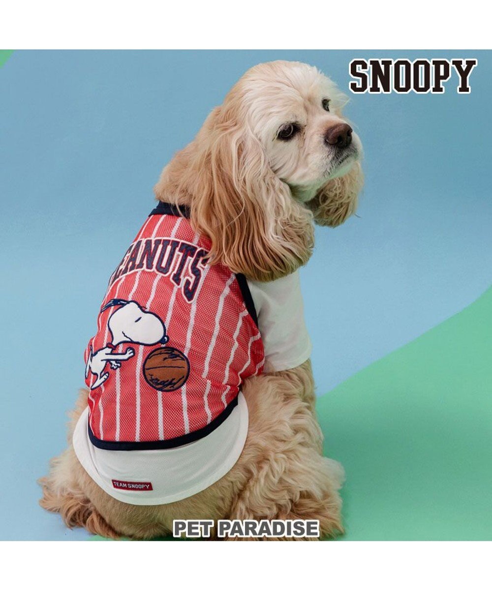 PET PARADISE スヌーピー ビブスＴシャツ 《ホワイト》 中型犬 