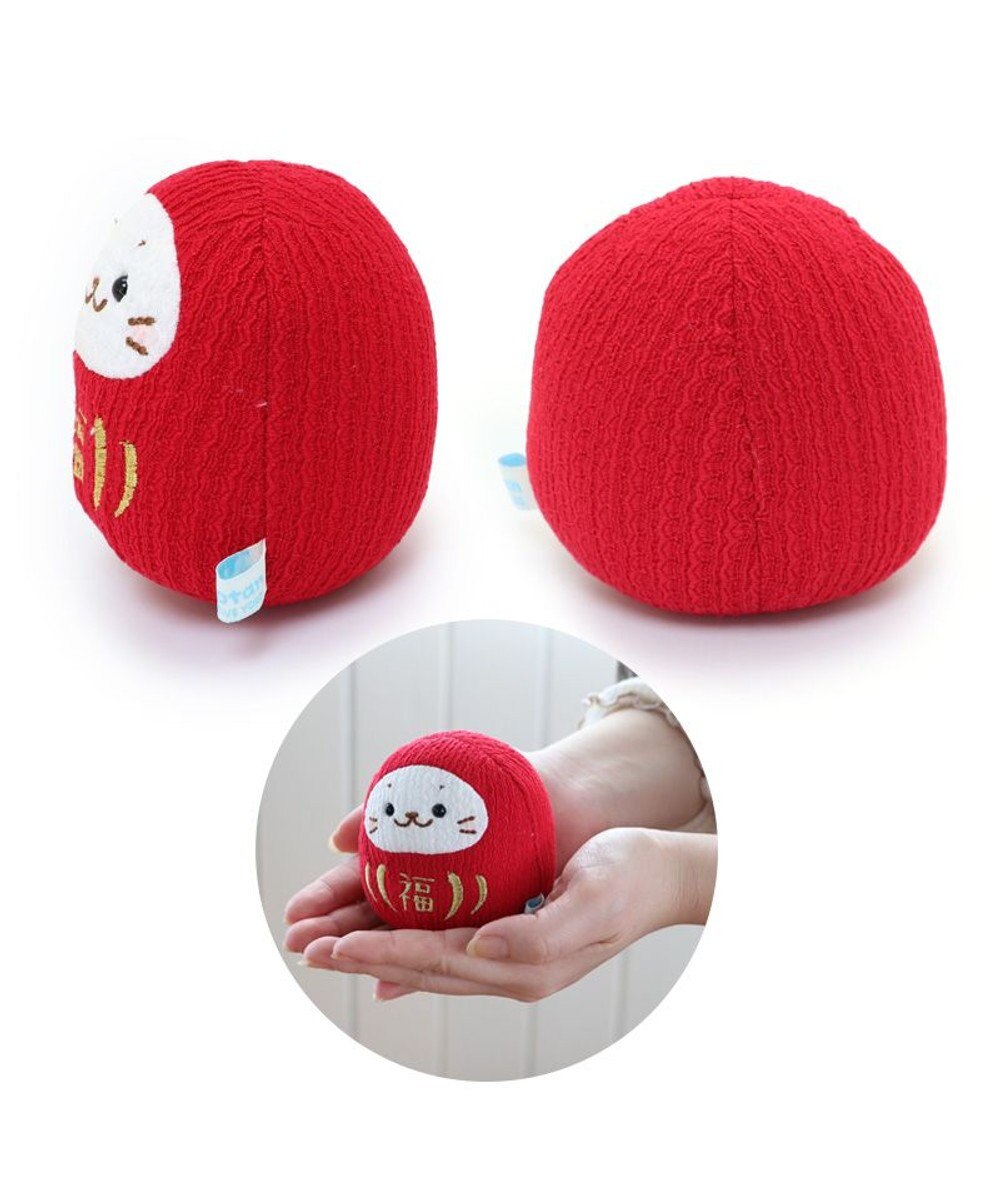 Mother garden しろたん 手のり ちりめん だるま マスコット ちびちびマスコット 8cm 【単品】 