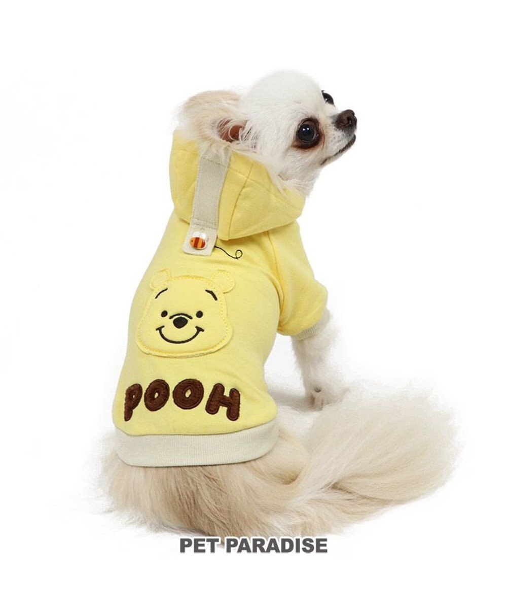 PET PARADISE 犬 服 ディズニー くまのプーさん パーカー 【小型犬】 顔 ワッペン 