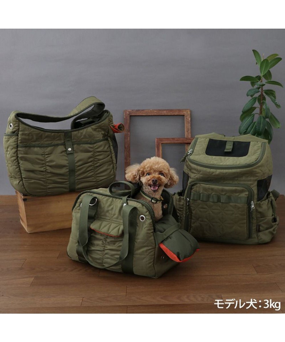 PET PARADISE ペットパラダイス あごのせ キャリーバッグ 《キルトギャザー》 ロング 約4～8kg 