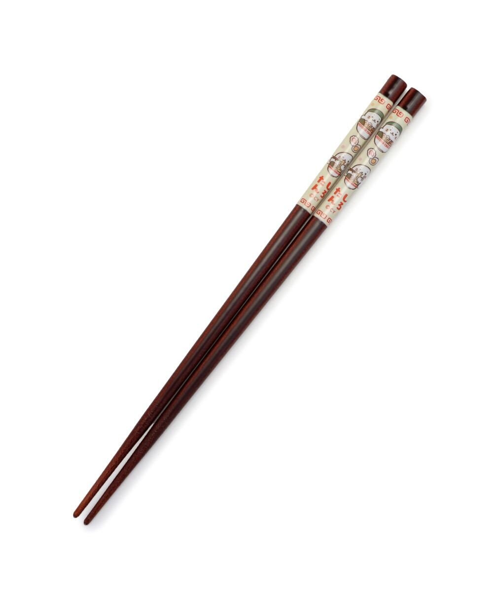 Mother garden しろたん 木製箸 21㎝ 《中華柄》単品 