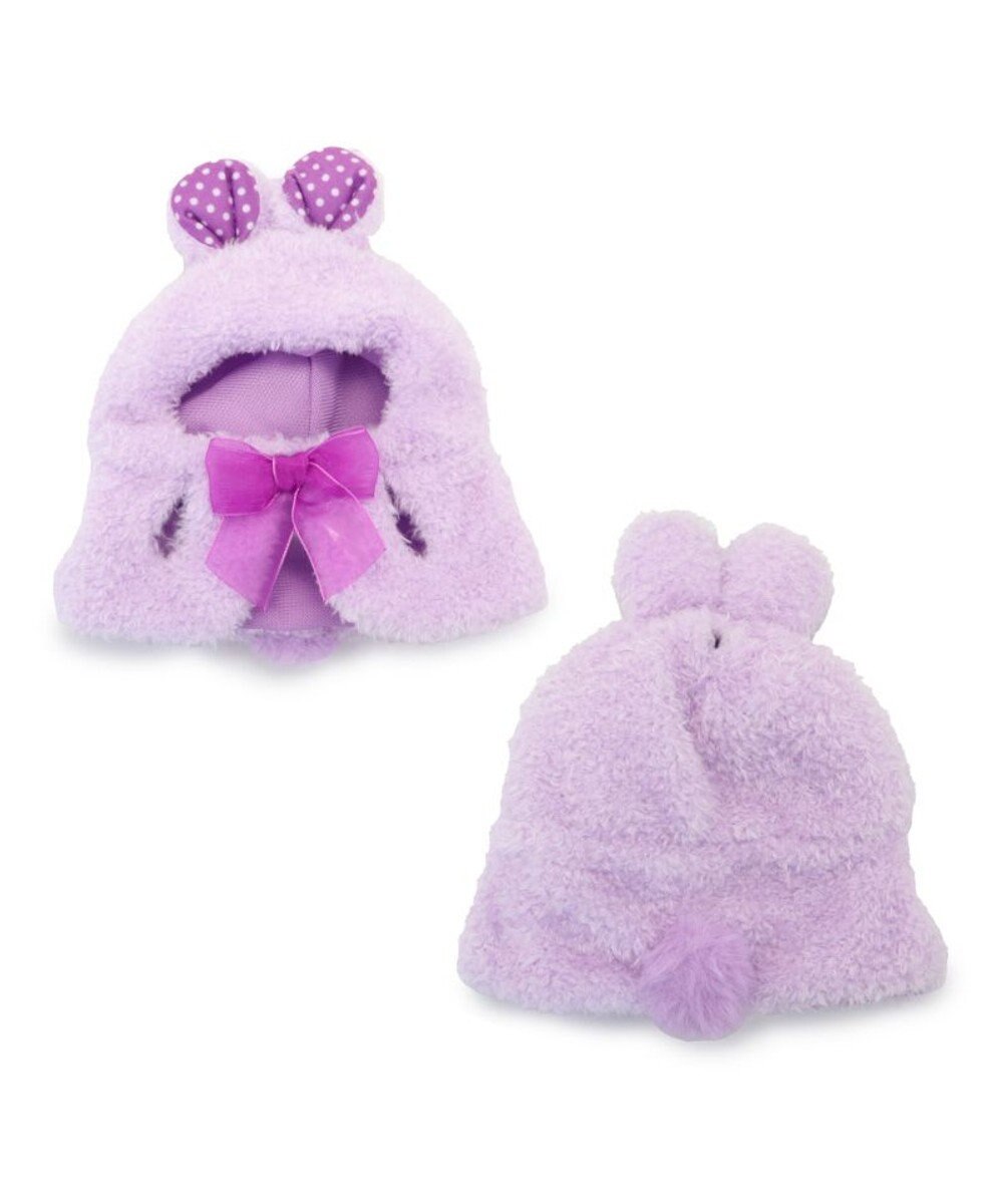 Mother garden しろたん ついてきちゃうマスコット 着せ替え服 《うさぎポンチョ 紫》 単品 