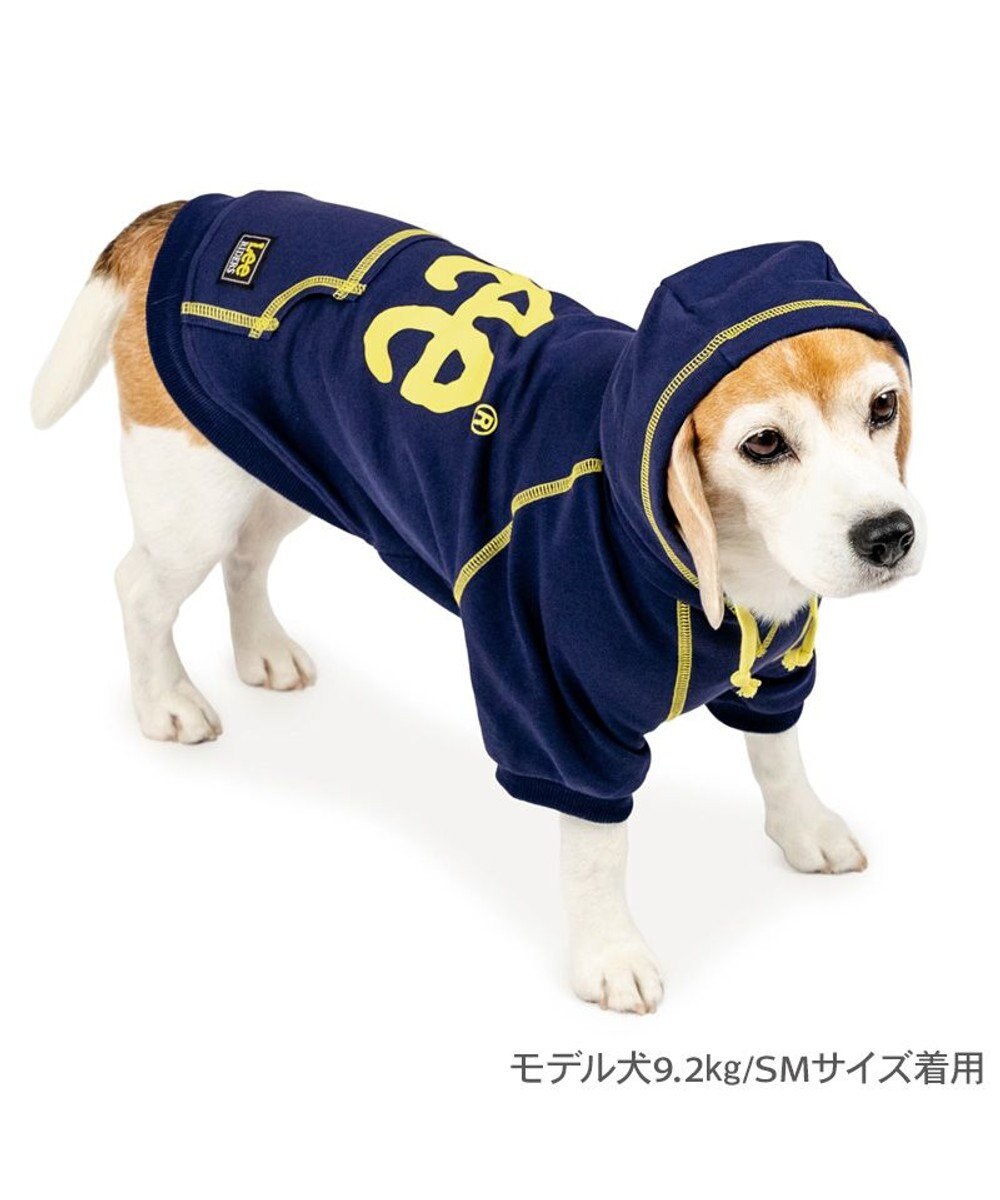 PET PARADISE Lee ステッチパーカー 《ネイビー》 中型犬 大型犬 