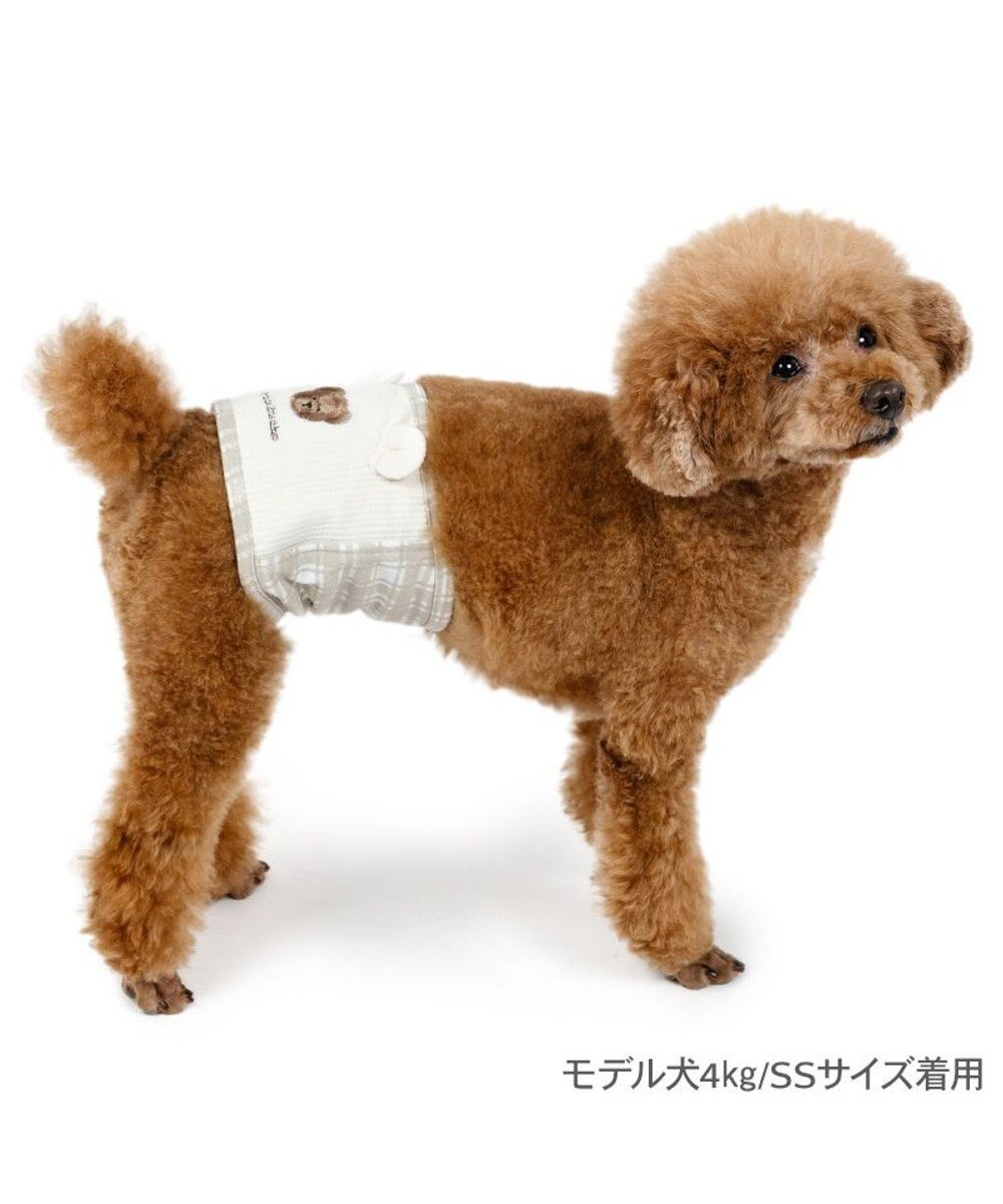 PET PARADISE ペットパラダイス くまちゃん 刺繍 マナーベルト 小型犬 
