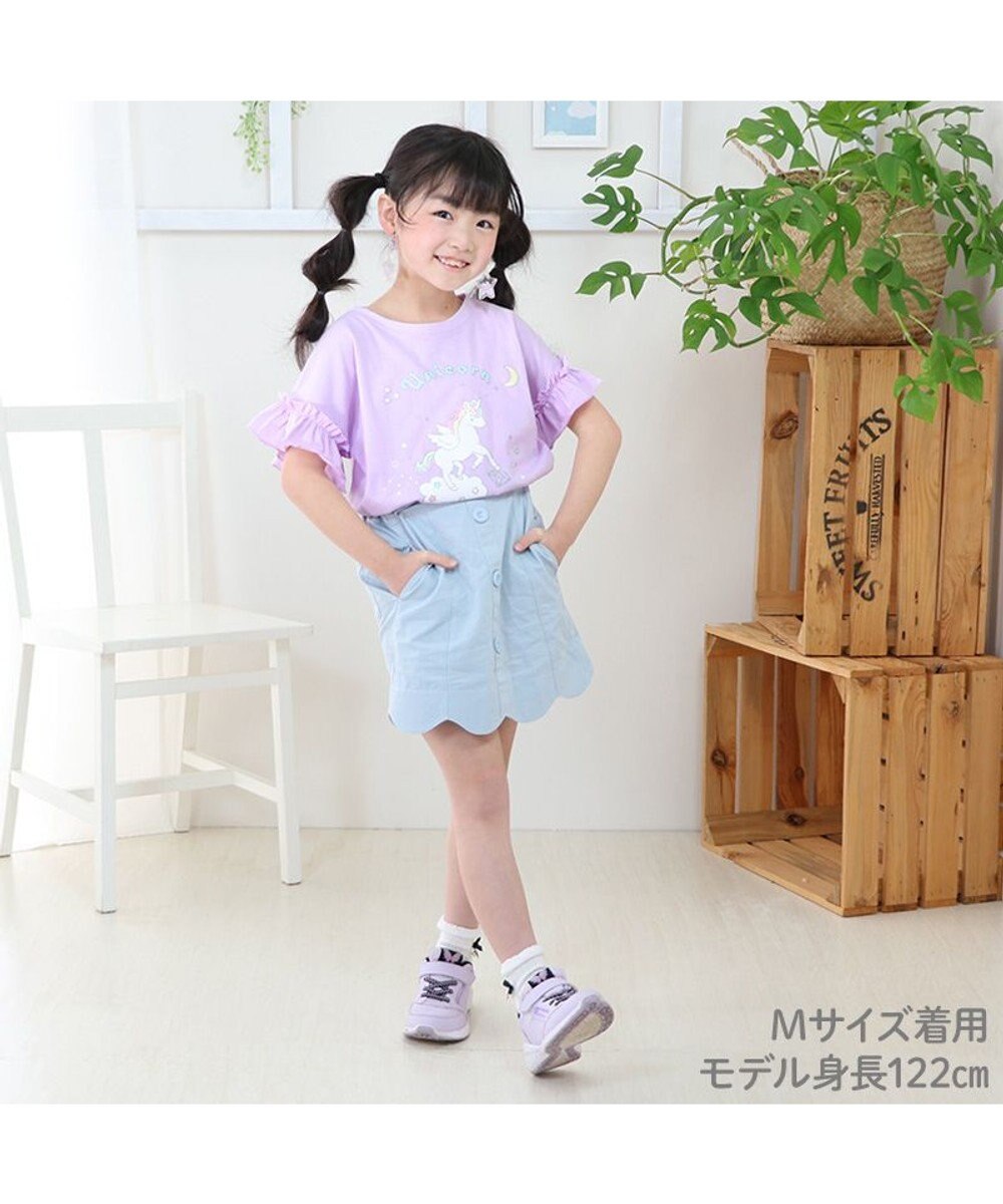 Mother garden マザーガーデン フリル袖 Ｔシャツ Ｍ/L サイズ 100～120cm 120～140cm 《ユニコーン/野いちご》 