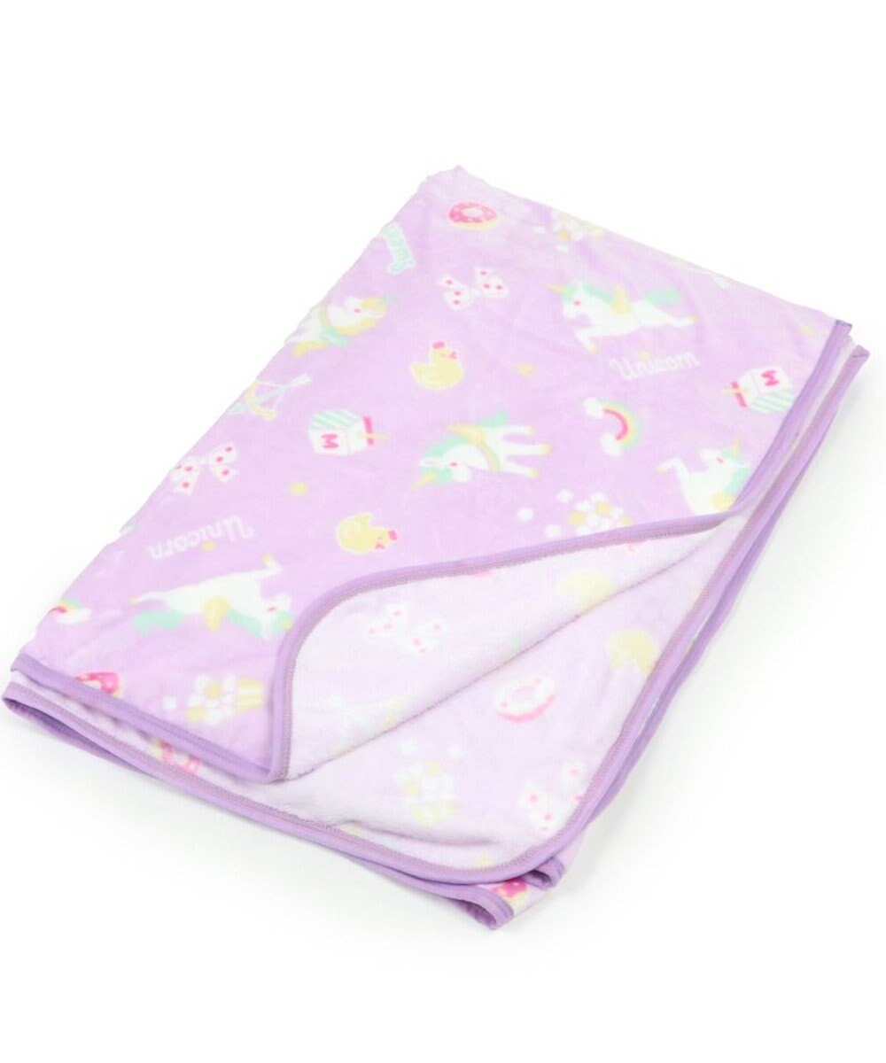 Mother garden マザーガーデン ユニコーン シングル毛布 140×200cm 《ポップ柄》 あったか 大判毛布 