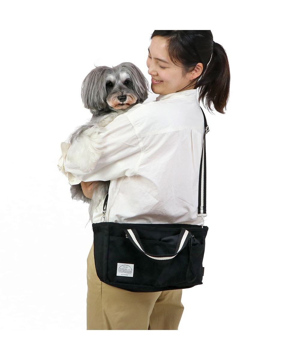 PET PARADISE ペットパラダイス お散歩 バッグ ショルダー 《ブラック》 