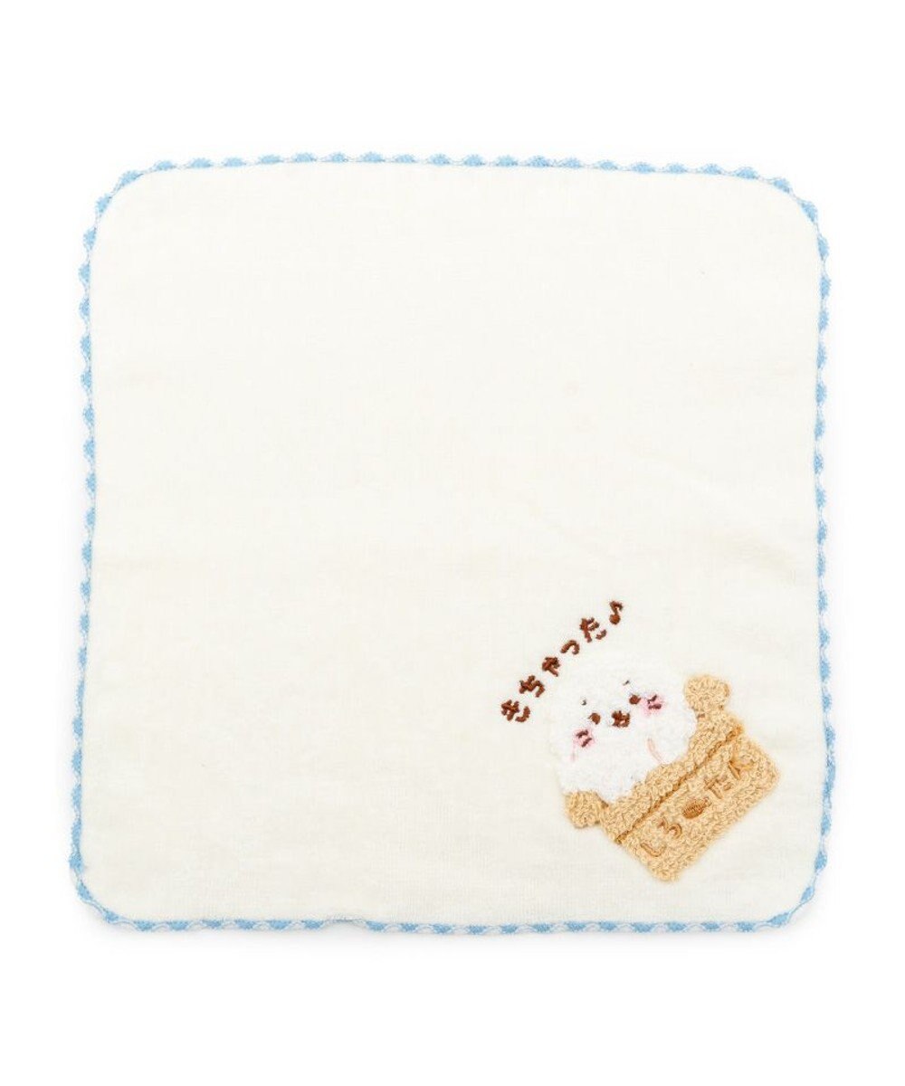 Mother garden しろたん ネット店限定 サガラ刺繍 ミニタオル  《白》 単品 